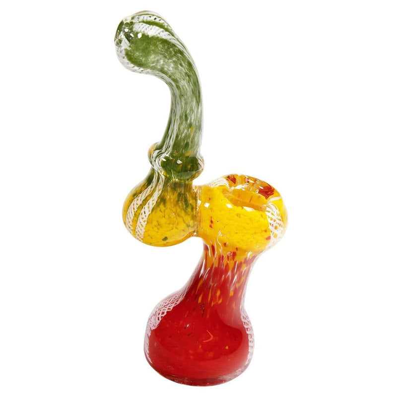 Biohazard Inc Glass Bubbler 7" Sherlock Bubbler Rasta