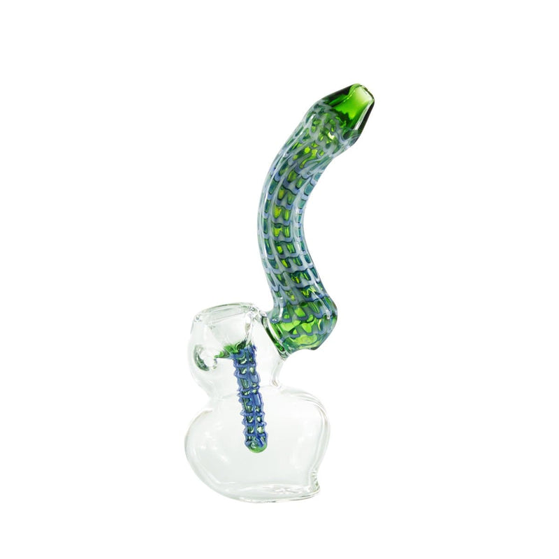 Biohazard Inc Glass Bubbler 7" Spider web Bubbler