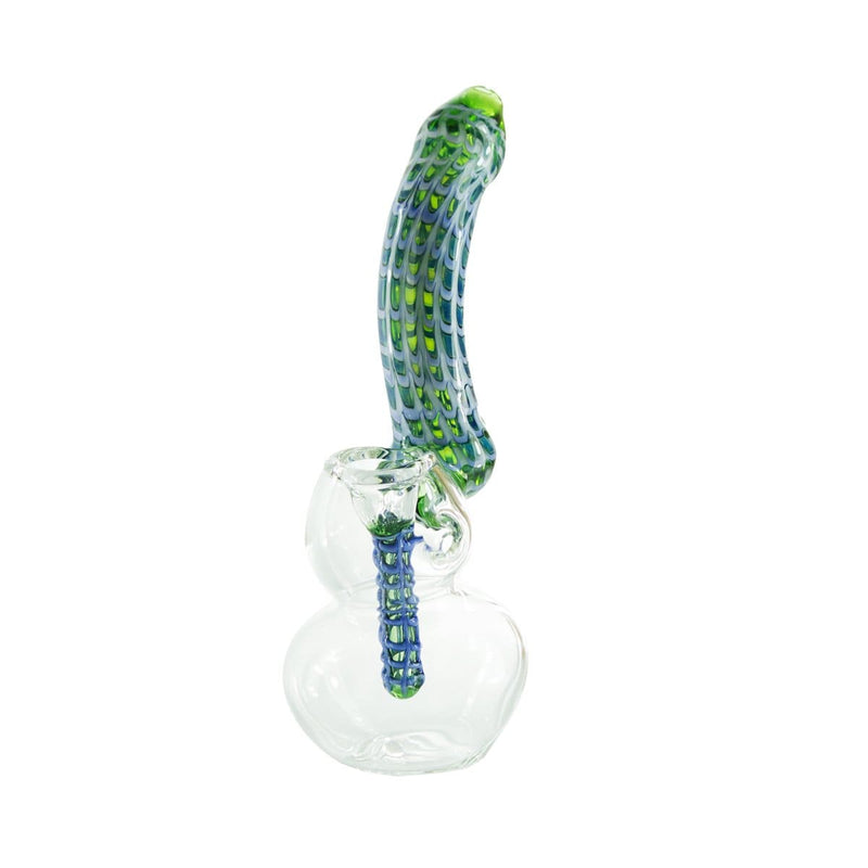 Biohazard Inc Glass Bubbler 7" Spider web Bubbler