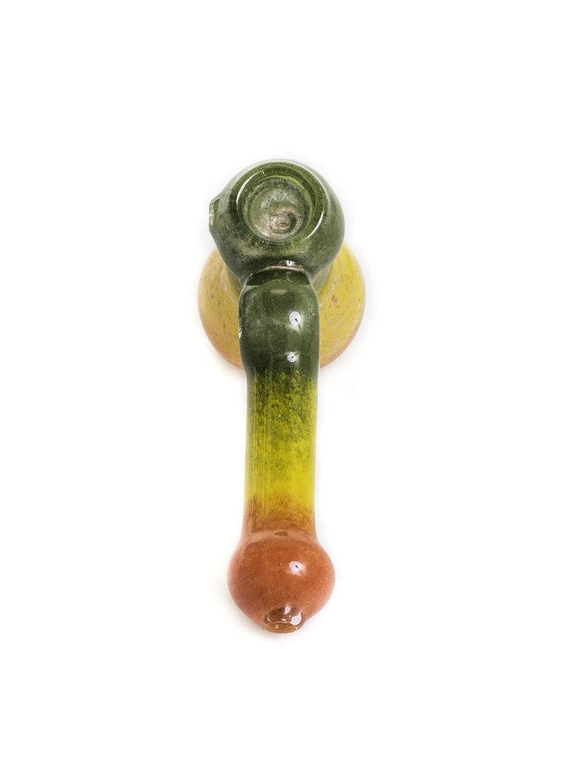 Biohazard Inc Glass Bubbler 8" Rasta Frit Hammer Bubbler