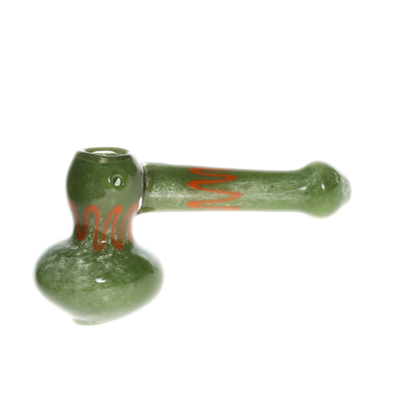 Biohazard Inc Glass Bubbler Bubbler Medium 6"-7" Single Diffused Hammer Straight Frit 4 pack