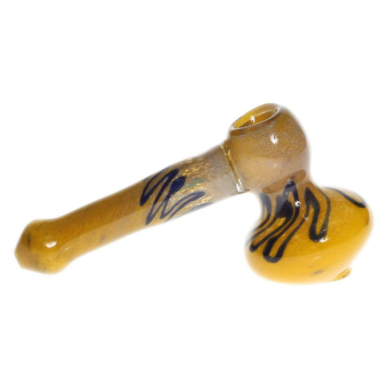 Biohazard Inc Glass Bubbler Bubbler Medium 6"-7" Single Diffused Hammer Straight Frit 4 pack