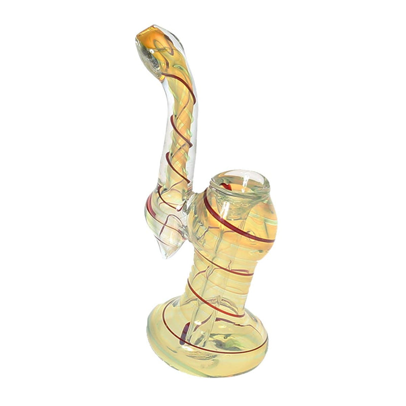 Biohazard Inc Glass Bubbler Bubbler Small 4"-6" Single Diffused Fumed 6 pack