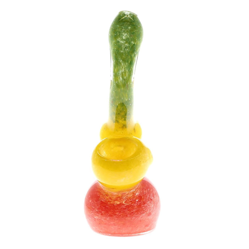 Biohazard Inc Glass Bubbler Bubbler Small 4"-6" Single Diffused Rasta Frit 5 pack