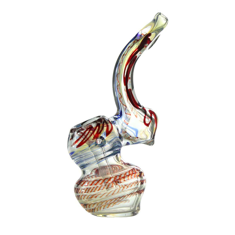 Biohazard Inc Glass Bubbler Bubbler Small 4"-6" Single Diffused Standard- 6 Pack Assorted