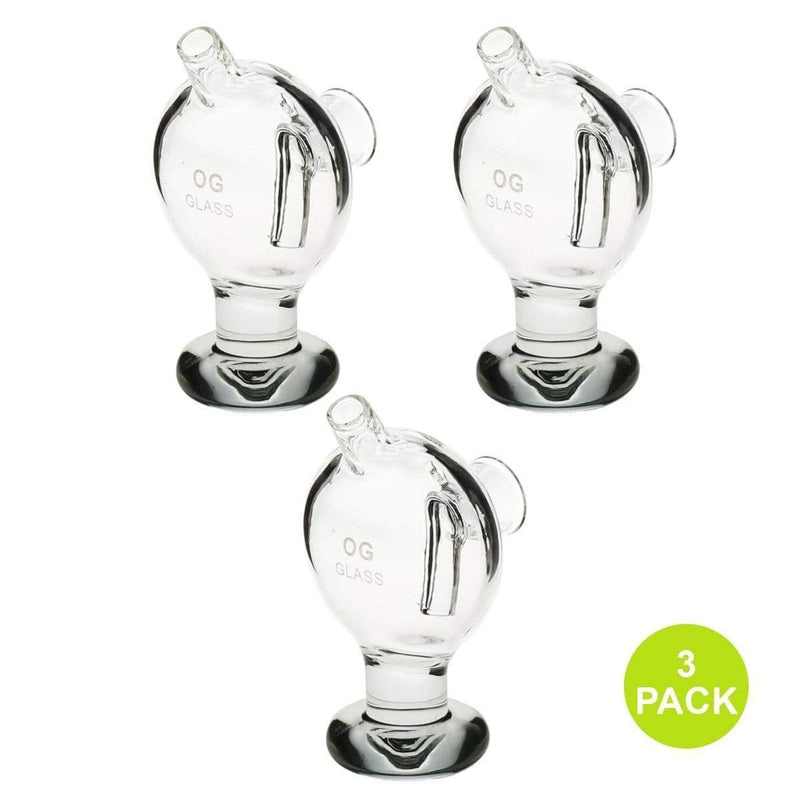 Biohazard Inc Glass Bubbler Cone Bubbler - 3 pack