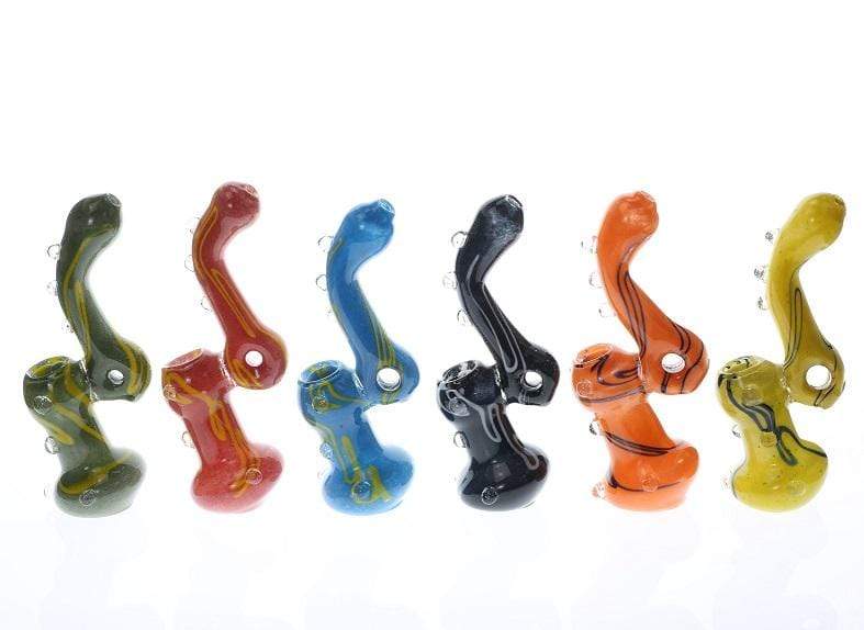 Biohazard Inc Glass Bubbler Medium Assorted Frit Donut Bubbler