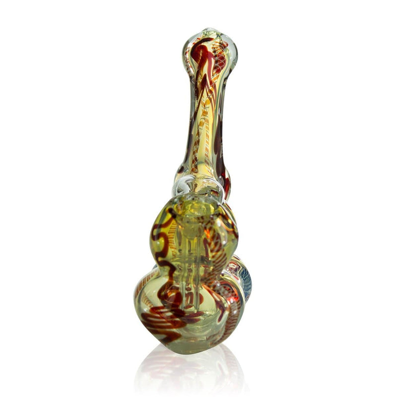 Biohazard Inc Glass Bubbler Small Assorted Double Bubbler