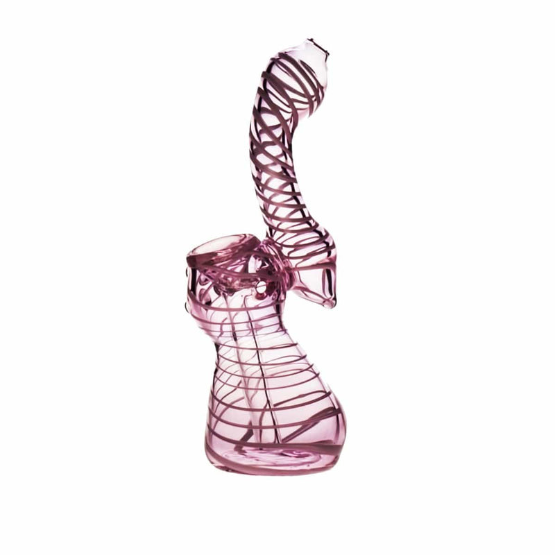 Biohazard Inc Glass Bubbler Small Pink Bubbler