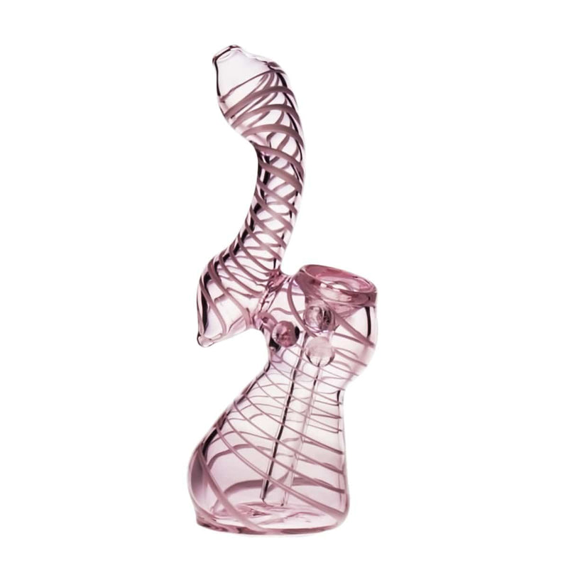 Biohazard Inc Glass Bubbler Small Pink Bubbler