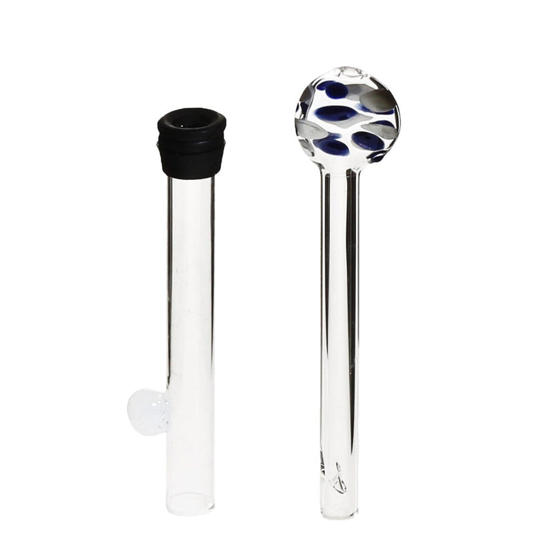 Biohazard Inc Glass Chillum Hand Pipe 6" Glass Blunt