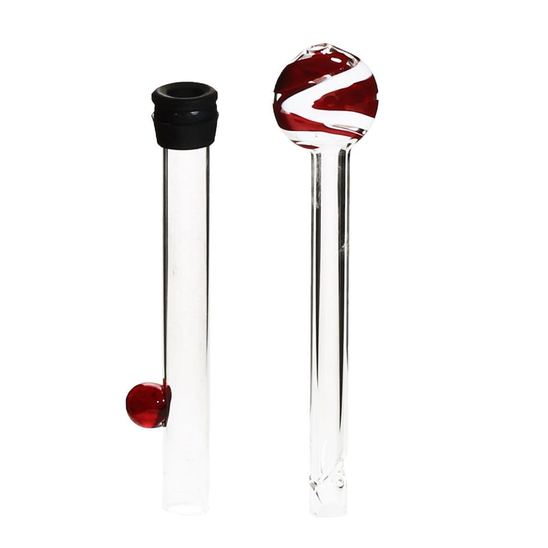 Biohazard Inc Glass Chillum Hand Pipe Chillum Large 4"-6" Rake Trim Glass Blunt 10 pack