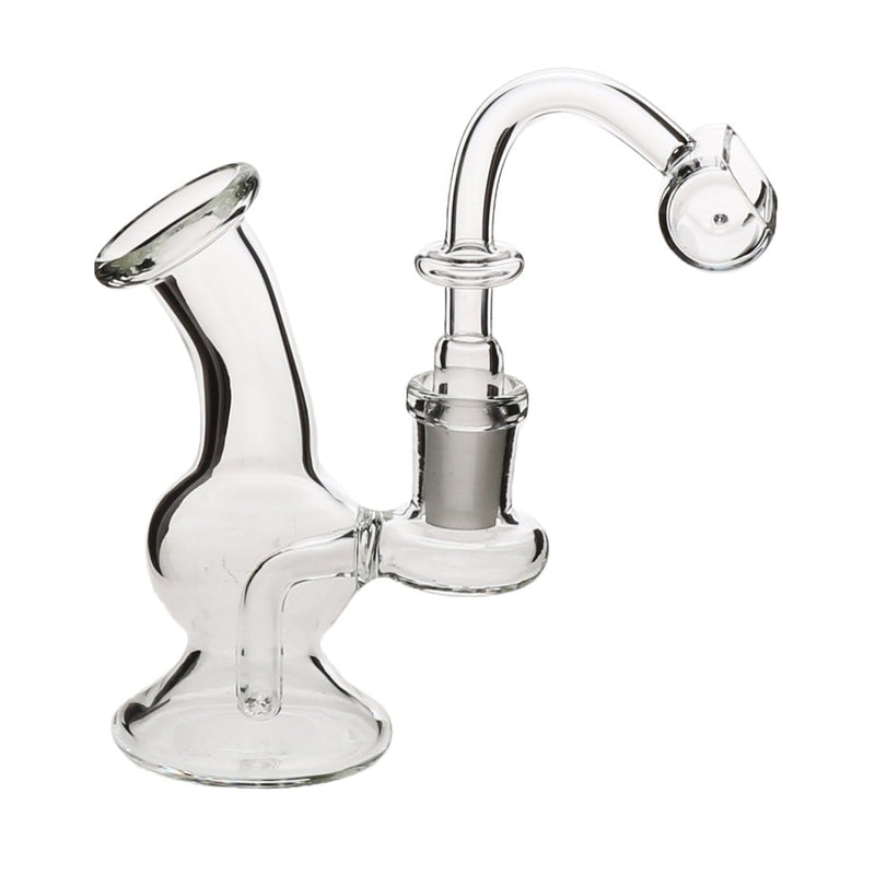 Biohazard Inc Glass Dab Rig 4" Bubble Banger Hanger w/ Banger - Clear