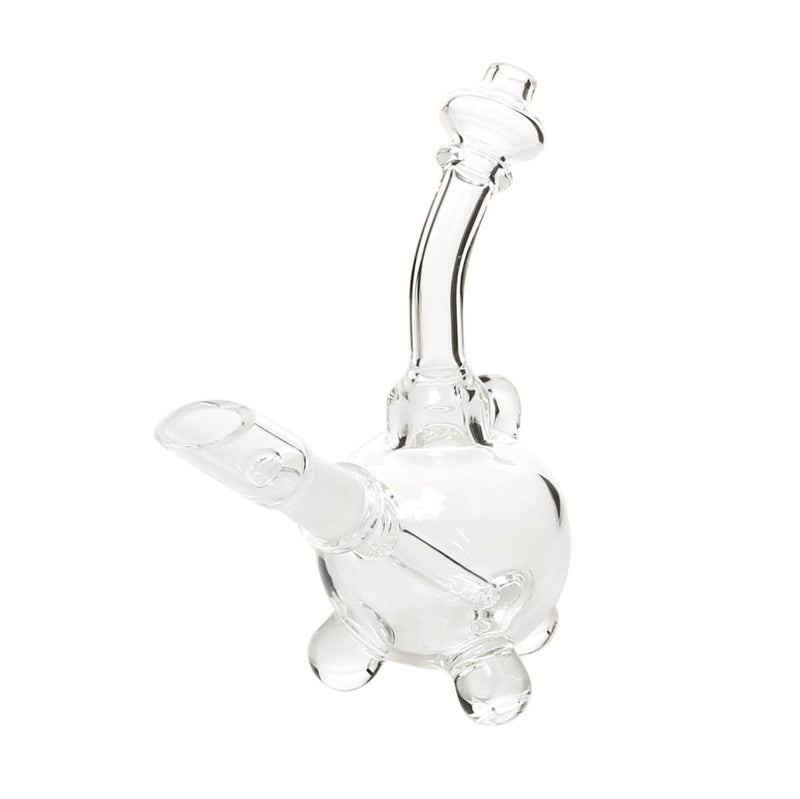 Biohazard Inc Glass Dab Rig 4" Pendant Dab Rig 10mm - Clear