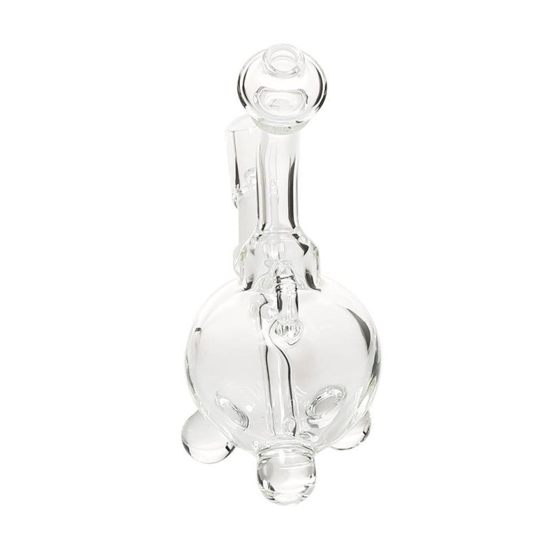 Biohazard Inc Glass Dab Rig 4" Pendant Dab Rig 10mm - Clear