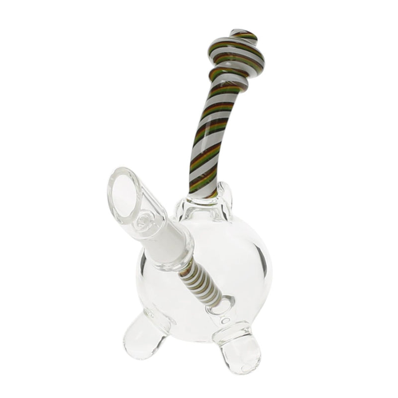 Biohazard Inc Glass Dab Rig 4" Pendant Dab Rig 10mm - Green Reversal