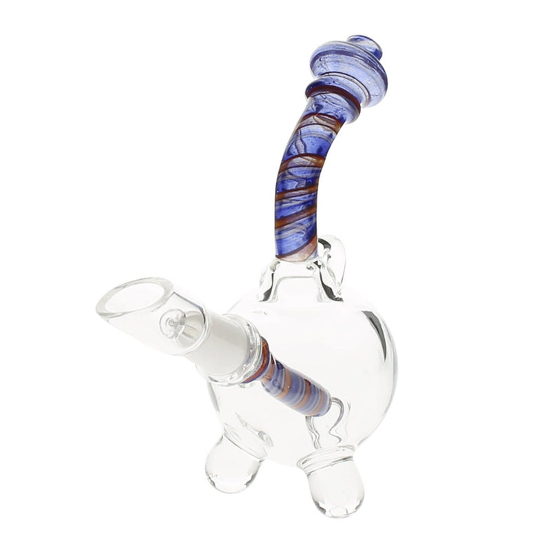 Biohazard Inc Glass Dab Rig 4" Pendant Dab Rig 10mm - Purple Reversal