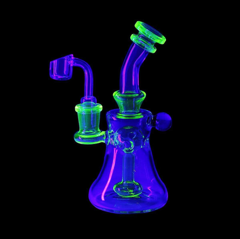 Biohazard Inc Glass Dab Rig 8" Banger Hanger w/ Banger - Illuminati