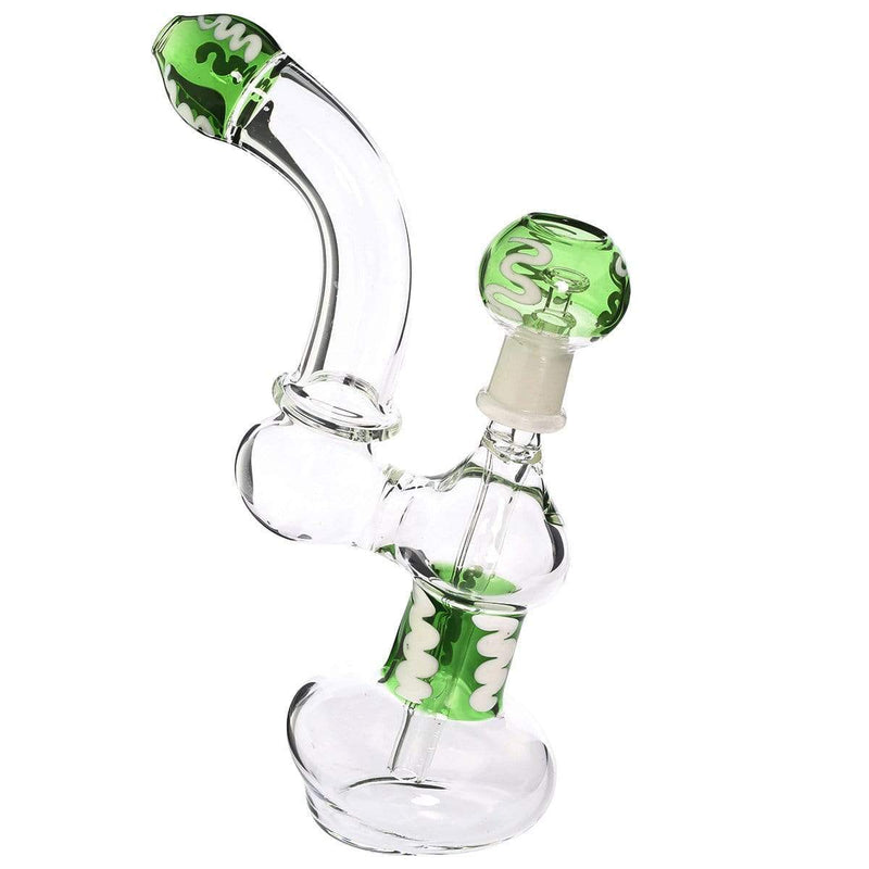 Biohazard Inc Glass Dab Rig 8" Dab Rig 14mm - Green