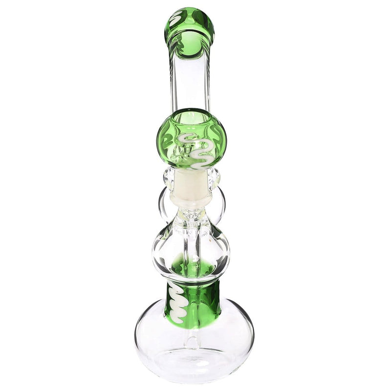 Biohazard Inc Glass Dab Rig 8" Dab Rig 14mm - Green