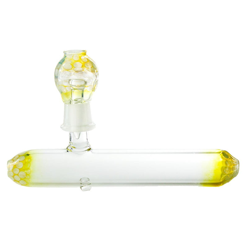 Biohazard Inc Glass Dab Rig 8" Fumed Honeycomb Steamroller Oil Rig - 19mm