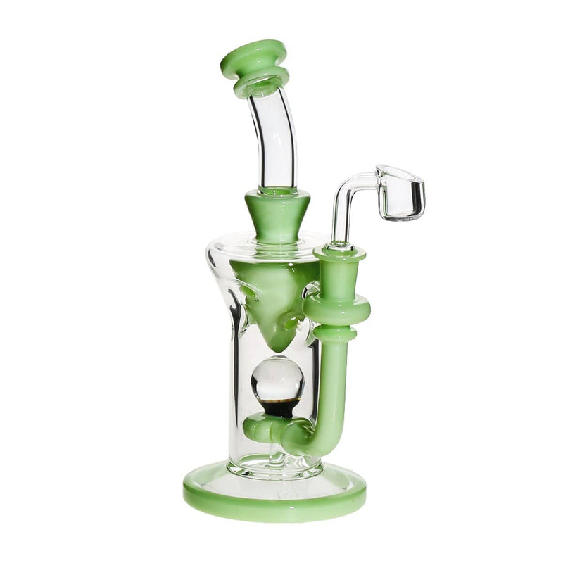 Biohazard Inc Glass Dab Rig Showerhead / Swiss Banger Hanger w/ Banger - Slyme