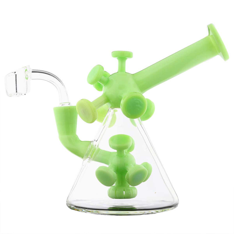 Biohazard Inc Glass Dab Rig Water Pipe 7" Atomic Rig Beaker Slyme