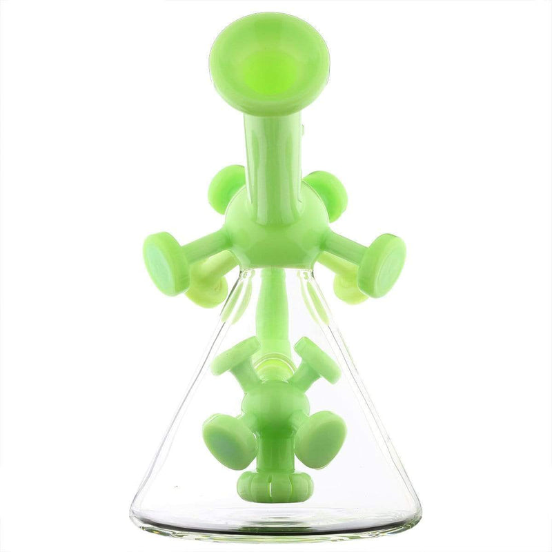 Biohazard Inc Glass Dab Rig Water Pipe 7" Atomic Rig Beaker Slyme