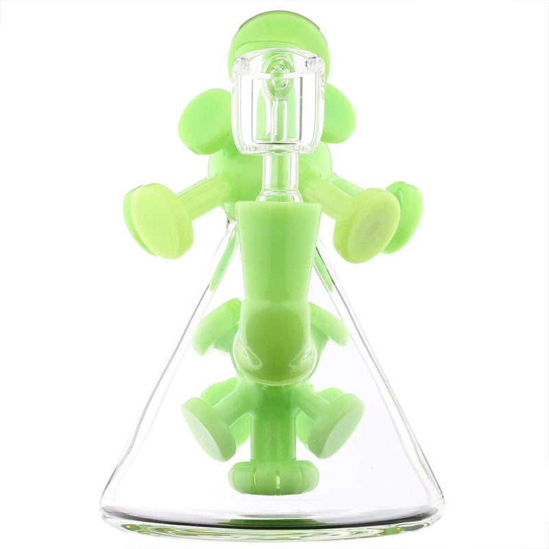 Biohazard Inc Glass Dab Rig Water Pipe 7" Atomic Rig Beaker Slyme