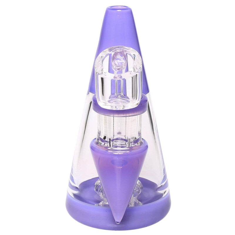 Biohazard Inc Glass Dab Rig Water Pipe Minimalist 5" Rig Purple