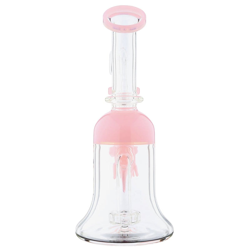 Biohazard Inc Glass Dab Rig Waterpipe 7.5" Rig Slyme Face Showerhead Pink