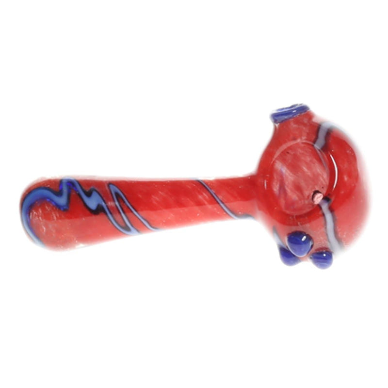 Biohazard Inc Glass Hand Pipe 4" Assorted Frit Hand Pipe