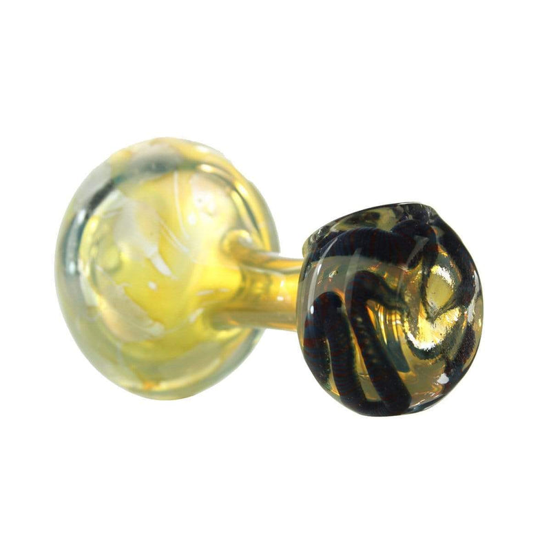 Biohazard Inc Glass Hand Pipe 4" Fumed Mushroom Hand Pipe