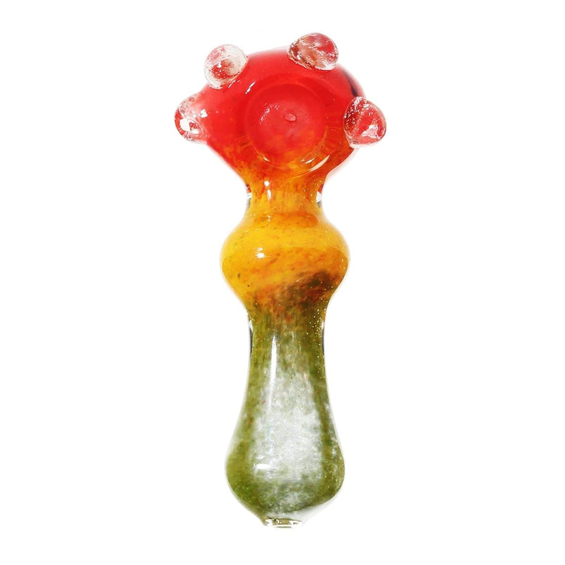 Biohazard Inc Glass Hand Pipe 4" Marble Hand Pipe - Rasta