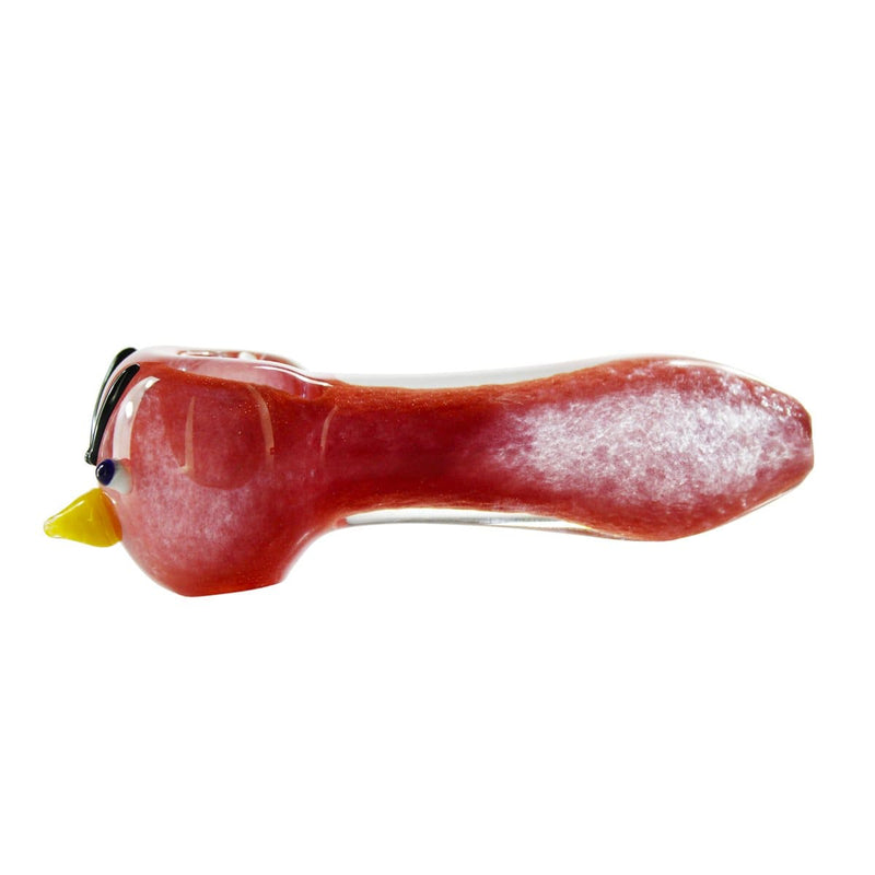 Biohazard Inc Glass Hand Pipe 5" Bird Hand Pipe - Red