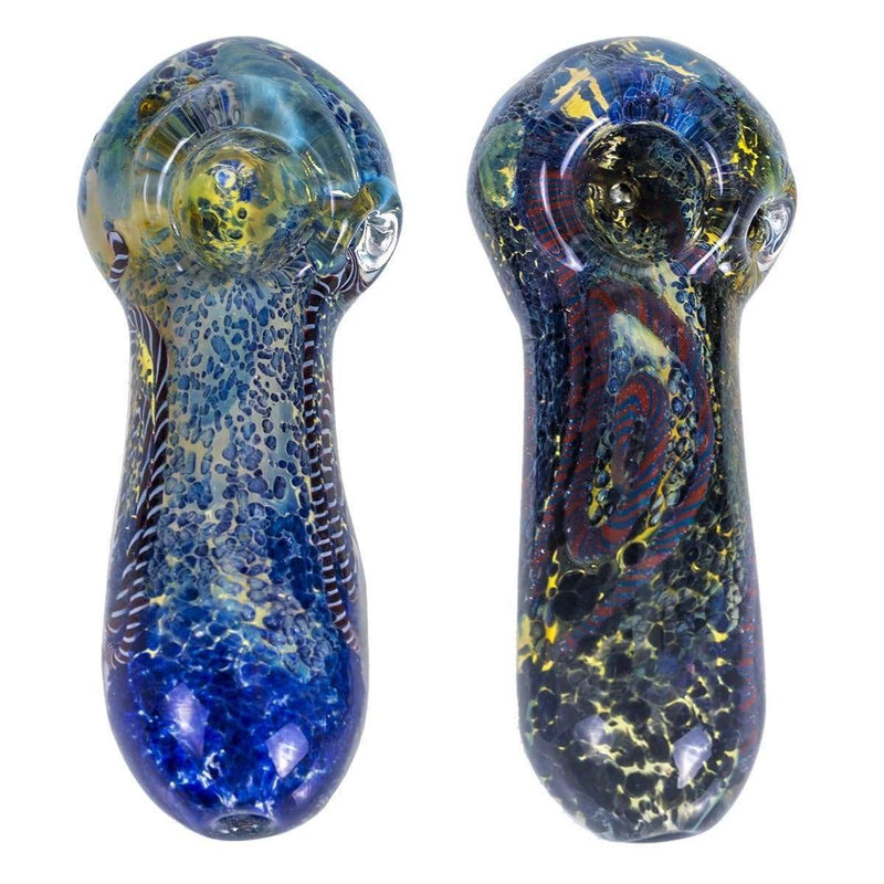 Biohazard Inc Glass Hand Pipe 5" Heavy Frit Hand Pipe