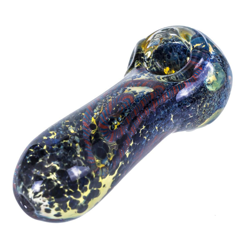 Biohazard Inc Glass Hand Pipe 5" Heavy Frit Hand Pipe