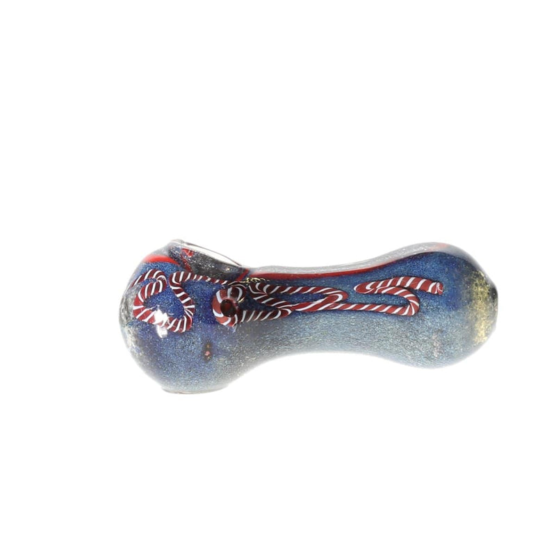 Biohazard Inc Glass Hand Pipe 5" Heavy Frit w/ Dichro Hand Pipe