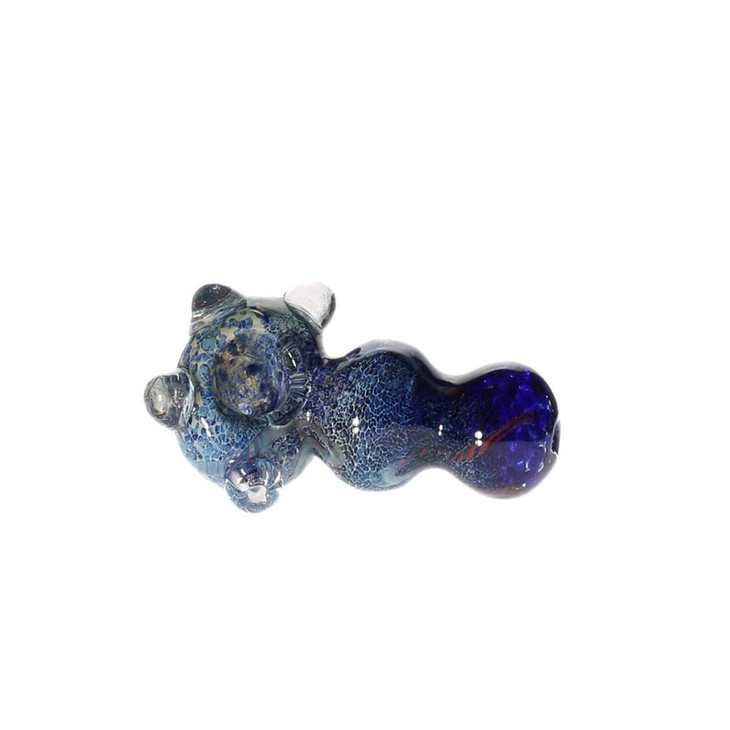 Biohazard Inc Glass Hand Pipe 5" Heavy Frit w/ Marbles Hand Pipe