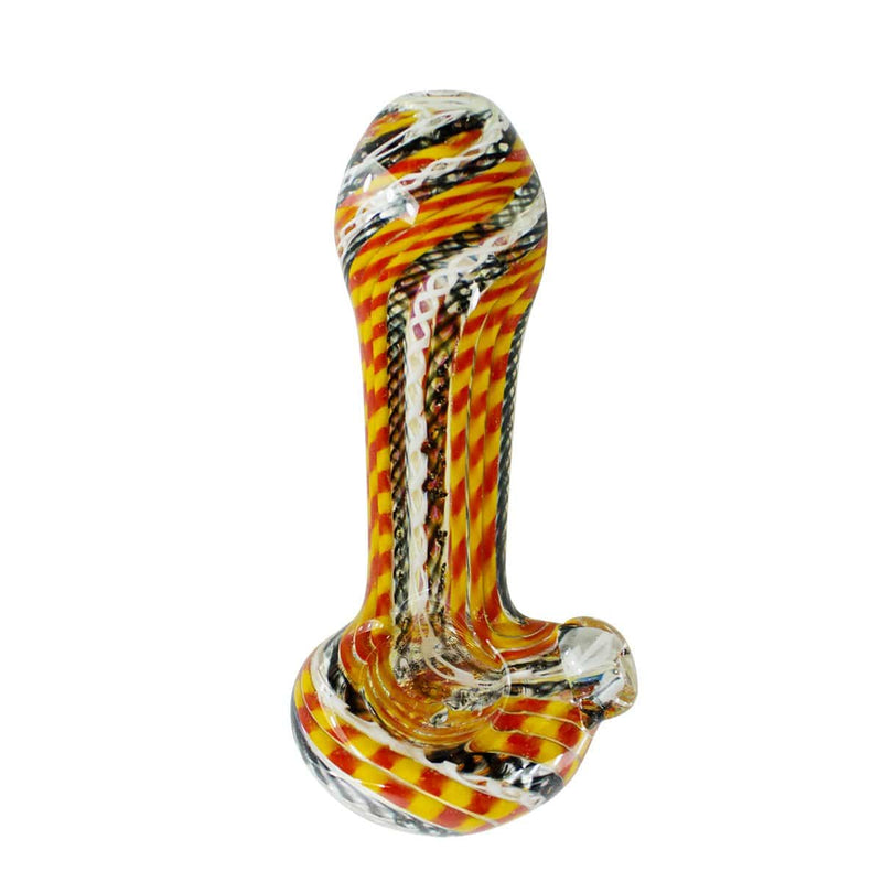 Biohazard Inc Glass Hand Pipe 5" Heavy Worked Hand Pipe