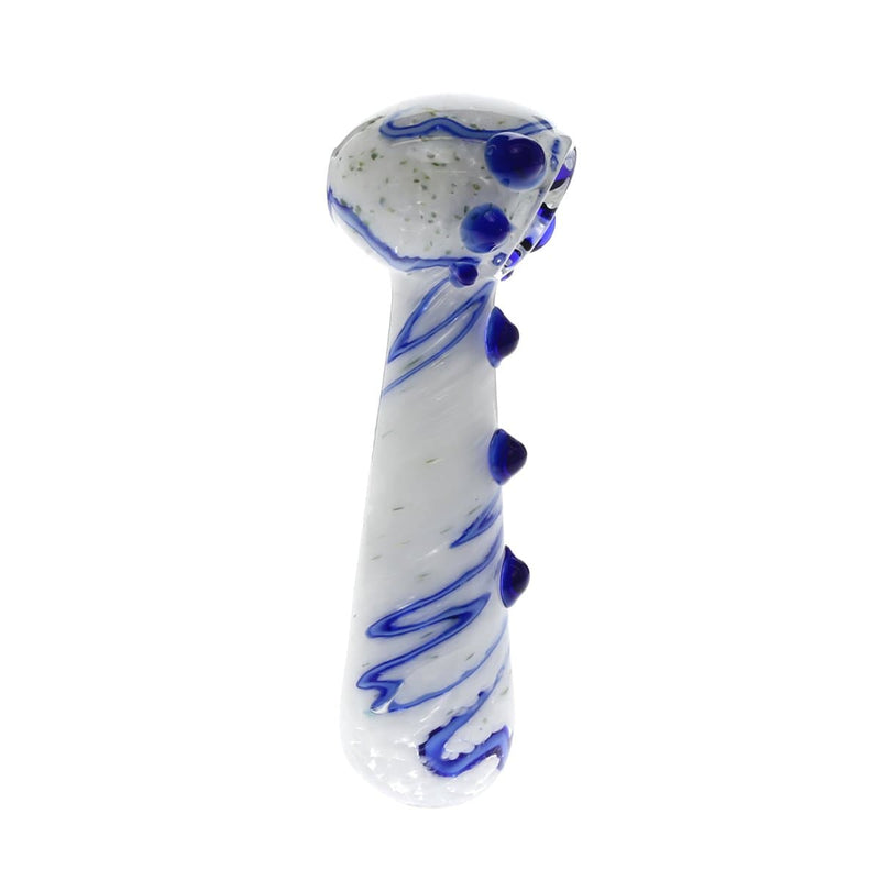 Biohazard Inc Glass Hand Pipe 5" Marbled Frit Hand Pipe