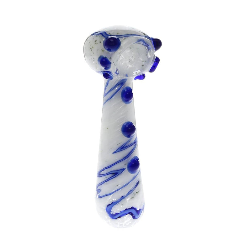 Biohazard Inc Glass Hand Pipe 5" Marbled Frit Hand Pipe