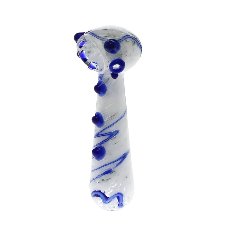 Biohazard Inc Glass Hand Pipe 5" Marbled Frit Hand Pipe