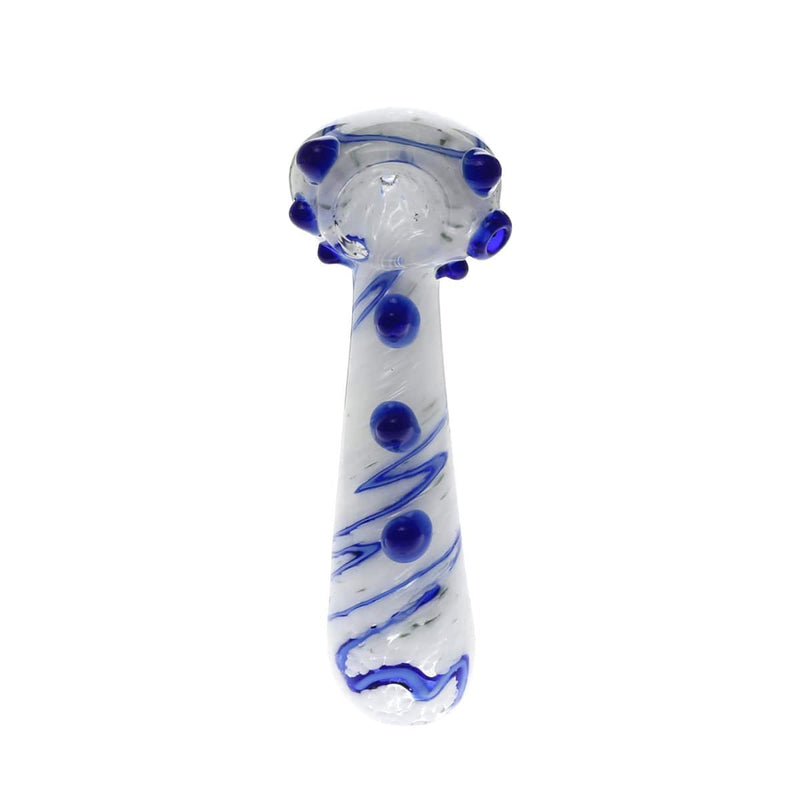 Biohazard Inc Glass Hand Pipe 5" Marbled Frit Hand Pipe