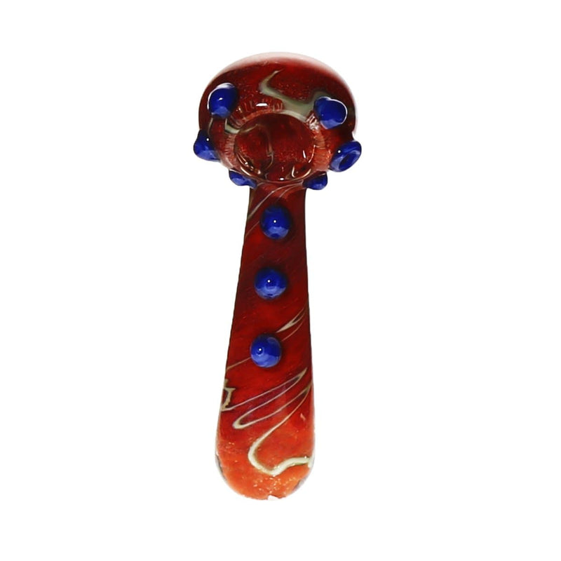 Biohazard Inc Glass Hand Pipe 5" Marbled Frit Hand Pipe