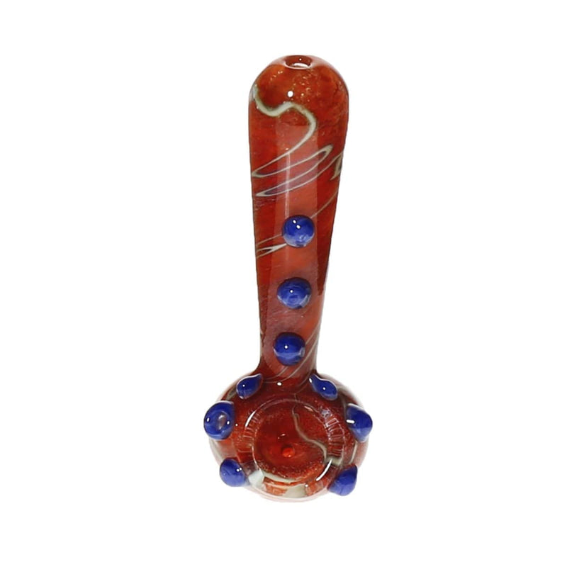 Biohazard Inc Glass Hand Pipe 5" Marbled Frit Hand Pipe