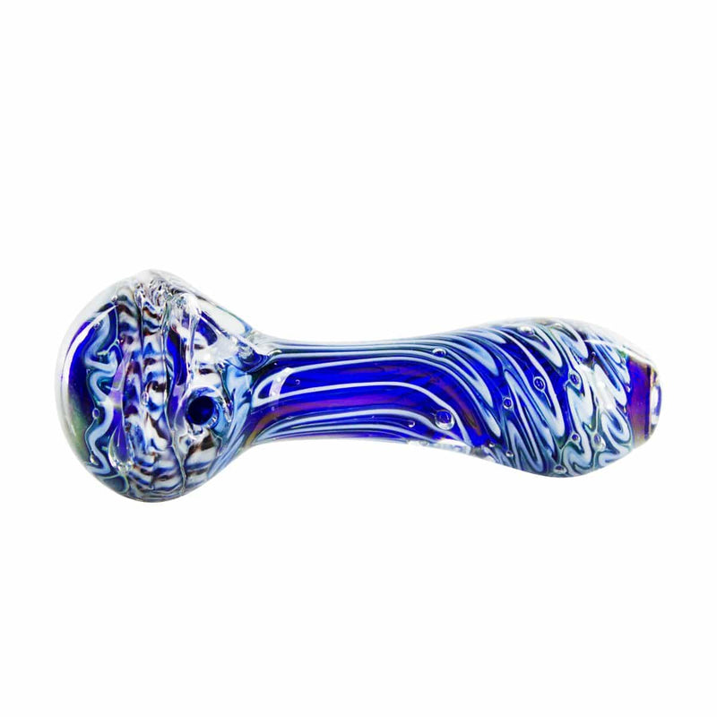 Biohazard Inc Glass Hand Pipe 5" Ocean Hand Pipe - Lined