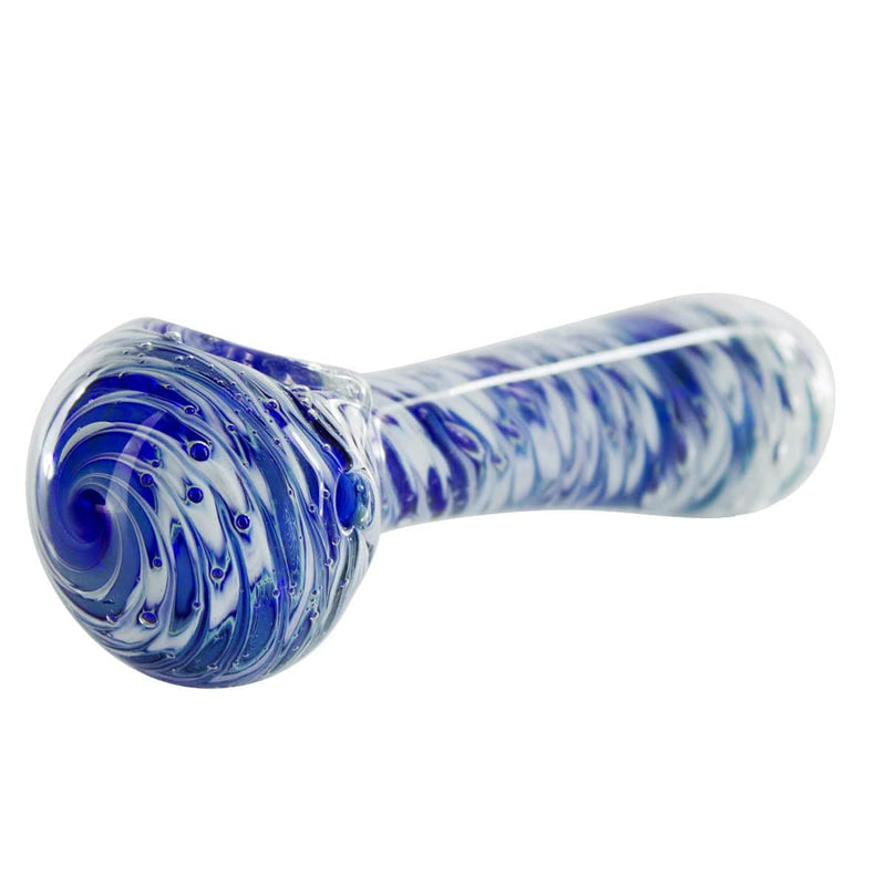 Biohazard Inc Glass Hand Pipe 5" Ocean Hand Pipe - Swirl