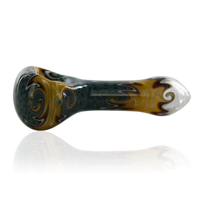 Biohazard Inc Glass Hand Pipe 5" Reversal Hand Pipe