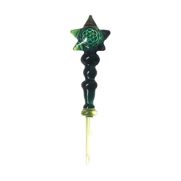 Biohazard Inc Glass Pendant Glass Dichro Reticello Dabber 4"